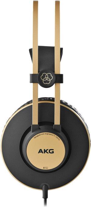 AKG Pro Audio K92 Over-Ear, Closed-Back, Studio Headphones, Matte Black and Gold