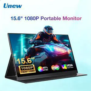 Unew 15.6 Inch 1080P IPS Portable Monitor with Type-C & Mini HDMI Unew 15.6 Inch 1080P IPS Portable Monitor with Type-C & Mini HDMI