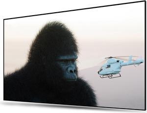 AWOL VISION 150-inch Projector Screen Fixed Frame, 1.3 dB Peak Gain, The Perfect Combo with LTV-2500, 80% Picture Quality Improved, 4K / 8K Ultra HD, Active 3D Wall Mount Projector Screen, MW-150