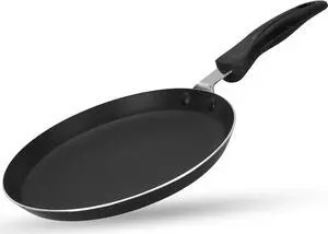 Alpine Cuisine Griddle Pan Aluminum 12-Inch Nonstick Coating, Griddle Pan for Stove Top with Stay Cool Handle, Durable Nonstick Cookware - Dishwasher Safe - Gray