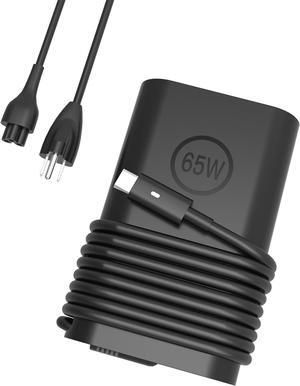 Replacement for Dell 65W Laptop Charger USB C, Dell 65 Watt USB-C Charger for Dell Latitude 5520 5420 5540 7420 5550 3540 e5430 5440 5530 7430 7440 3450 XPS 13 Chromebook Type C AC Power Adapter Cord