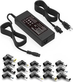 90W Universal Laptop Charger AC Power Adapter Compatible with HP      Toshiba Sony IBM Fujitsu Gateway Notebook Ultrabook Chromebook Power Supply Cord with 16 Tips