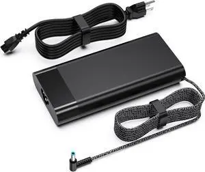 200W AC Adapter Laptop Charger Fit for HP OMEN Pavilion Gaming 15 15t 17 17t ZBook Fury Envy Studio 15 17 G3 G4 G5 G6 G7 G8 Series L73385-001 L00895-003 TPN-LA21 TPN-LA20 Power Supply Cord