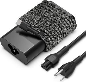 2025 New Slim HP 65W USB C Laptop Charger AC Adapter Replacement for HP Spectre,Spectre X360,Elitebook,Elitebook x360,Envy,Chromebook,Elite x2 Fast Charing Type C Power Adapter Cord Supply
