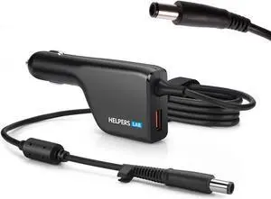 Laptop Car Charger with USB QC3.0 for HP Pavilion Compaq Presario Envy Elitebook ProBook 19V 4.74A 90W 18.5V 3.5A 65W
