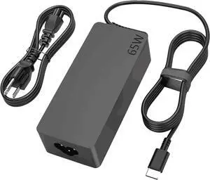 65W USB C Laptop Charger Compatible with  Thinkpad Laptop and More USB Type C Power Adapter Cord