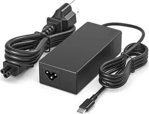 65W USB C Charger Compatible with Samsung Galaxy Book Charger, Galaxy Book Pro 360 NP935QDC NP950QDB NP930XDB NP930QDB Laptop, Compatible with Lenovo Thinkpad LG Dell HP Acer Type-c Laptop