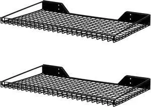 Wallmaster Garage Wall Shelves 23.6"x11.8" Wall Mount Metal Shelves 2 Pack Wallmaster Garage Wall Shelves 23.6"x11.8" Wall Mount Metal Shelves 2 Pack