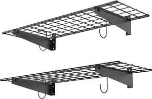 WALMANN 2-Pack Wall Mount Shelves, 45x15 in Wall Mounted Storage Shelves WALMANN 2-Pack Wall Mount Shelves, 45x15 in Wall Mounted Storage Shelves