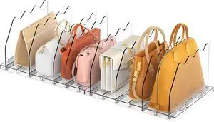 Ronlap Purse Storage Organizer for Closet Clear Shelf Dividers Rack, 2 Pack Ronlap Purse Storage Organizer for Closet Clear Shelf Dividers Rack, 2 Pack