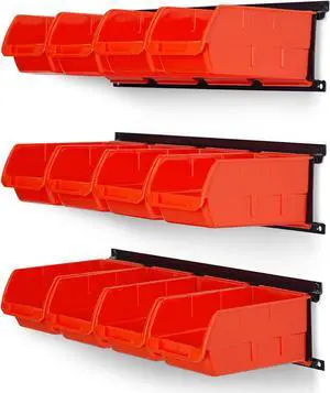 Ultrawall Wall Mounted Storage Bins, Plastic Hanging Storage Organizer Bins Ultrawall Wall Mounted Storage Bins, Plastic Hanging Storage Organizer Bins
