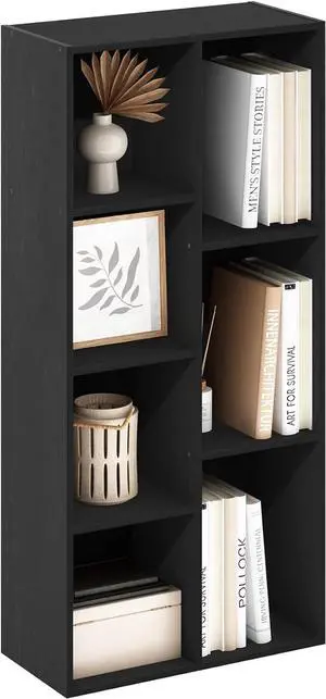 Furinno LUDER Book Shelf, 7-Cube Bookshelf, Bookcase with Open Shelves, 9.4 x 19.5 x 41.7, Easy Assembly, for Living Room, Bedroom, Home Office, Blackwood Furinno LUDER Book Shelf, 7-Cube Bookshelf, Bookcase with Open Shelves, 9.4 x 19.5 x 41.7, Easy Assembly, for Living Room, Bedroom, Home Office, Blackwood