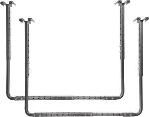 HyLoft Adjustable Garage Ceiling Mount Storage Rack Kit, Ceiling Shelving Mounts, 34 in. x 26 in., 80844-10, Hammertone HyLoft Adjustable Garage Ceiling Mount Storage Rack Kit, Ceiling Shelving Mounts, 34 in. x 26 in., 80844-10, Hammertone