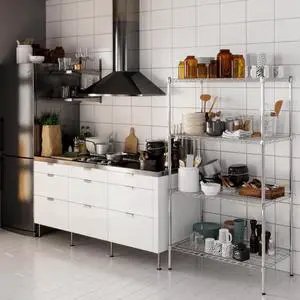21" Deep x 36" Wide x 64" High 4 Tier Chrome Wire Shelving Kit | NSF Commercial Storage Rack Unit 21" Deep x 36" Wide x 64" High 4 Tier Chrome Wire Shelving Kit | NSF Commercial Storage Rack Unit