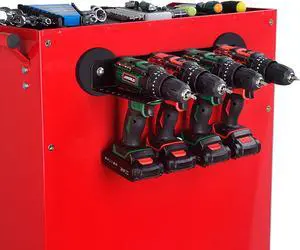Magnetic Power Tool Organizer, Utility Storage Rack Shelf with Screwdriver Holder,Wall Mount Heavy Duty Cordless Drill Holder,Removable Tool Rack Suitable for Garage, Workshop Magnetic Power Tool Organizer, Utility Storage Rack Shelf with Screwdriver Holder,Wall Mount Heavy Duty Cordless Drill Holder,Removable Tool Rack Suitable for Garage, Workshop
