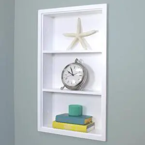 14x24 Sloane Recessed Wall Niche Medicine Cabinet Replacement, in The Wall Bathroom Cabinet Insert Shelf/Shelves, Made in North America, Real Wood, NO MDF, White Plain Back 14x24 Sloane Recessed Wall Niche Medicine Cabinet Replacement, in The Wall Bathroom Cabinet Insert Shelf/Shelves, Made in North America, Real Wood, NO MDF, White Plain Back
