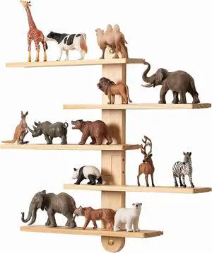 Wooden Floating Shelves for Wall, Small Wood Display Shelves Rack for Collectibles-Figures, Mini Decor, Toy, Toniebox - 16 inches Sliding Trinket Shelf with 2 Types of Installation Wooden Floating Shelves for Wall, Small Wood Display Shelves Rack for Collectibles-Figures, Mini Decor, Toy, Toniebox - 16 inches Sliding Trinket Shelf with 2 Types of Installation