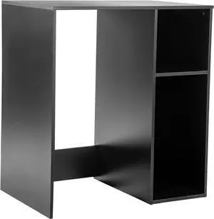 Flash Furniture Mini Fridge Bookshelf with Multiple Cubbies, Black Flash Furniture Mini Fridge Bookshelf with Multiple Cubbies, Black