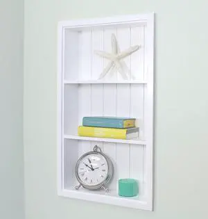 14x24 Sloane Recessed Wall Niche Medicine Cabinet Replacement, in The Wall Bathroom Cabinet Insert Shelf/Shelves, Made in North America, Real Wood, NO MDF, White Beadboard Back 14x24 Sloane Recessed Wall Niche Medicine Cabinet Replacement, in The Wall Bathroom Cabinet Insert Shelf/Shelves, Made in North America, Real Wood, NO MDF, White Beadboard Back