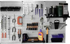 Wall Control 30-WRK-400GB Standard Workbench Metal Pegboard Tool Organizer,Gray/Black Wall Control 30-WRK-400GB Standard Workbench Metal Pegboard Tool Organizer,Gray/Black