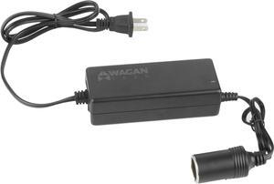 Wagan EL9903 AC to DC Power Adapter 5A 60W Power Converter 110V AC to 12V DC Cigarette Lighter Socket Adapter for 12V Car portable Fridge ETL listed