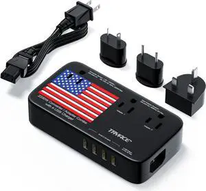 2200W Exclusive Voltage Converter and 10A Travel Adapter with 4-Port USB,Power Converter Step Down 220V to 110V for Hair Dryer/Straightener/Curling Iron,US/UK/EU Plug 2200W Exclusive Voltage Converter and 10A Travel Adapter with 4-Port USB,Power Converter Step Down 220V to 110V for Hair Dryer/Straightener/Curling Iron,US/UK/EU Plug