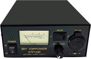 13.8V 30A DC Power Supply,Analog Bench Regulated Home Lab Benchtop AC to DC Converter for HAM Radio Amateur,CB, with Car Cigarette Lighter Socket,Cooling Fan,SKY TOPPOWER STP1330