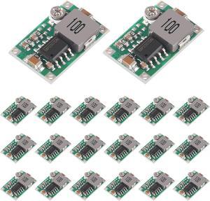 20pcs Mini 360 Buck Converter Mini 360 3A DC-DC Adjustable Voltage 4.75V-23V to 1V-17V Step Down Power Converter Mini360 Buck Module