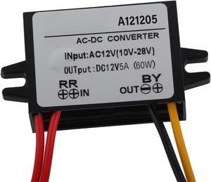 Step Down Converter Power Converter Waterproof Step Down Volt Converter AC 10-28V to DC 12V Buck Converter AC-DC Step Down Power Module(5A)