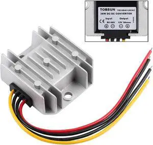 Golf CART Voltage Reducer Automatic Buck Boost Converter DC 8V-40V to 12V 3A 36W Step Down Up Regulator Waterproof Module Transformer