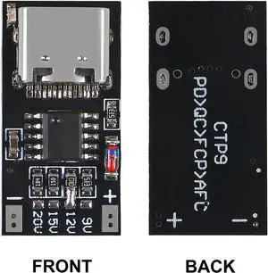 10PCS USB-C PD Trigger Board Module PD/QC Decoy Board Fast Charge USB Type-c to 12v High Speed Charger Power Delivery Boost Module