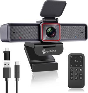 4K Webcam with AI Tracking,Remote Control 4K Web Camera/10X Digital Zoom 1080P 60fps Web cam with USB 3.0 HDR/Dual Noise Cancelling Microphones for Video Calls/Meetings/Streaming/Skype/Zoom