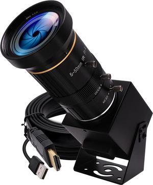 HDMI USB Webcam 4K Camera for Live Streaming 10X Variable Focus PC Camera USB HDMI Simultaneous Output Video Camera Close up Zoom in and Out Web Camera for Online Teaching Training