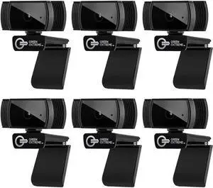 T200 Full HD Webcam 1080p 30FPS Widescreen Mode, Autofocus System, Hi-Speed USB 2.0 (6-Pack)