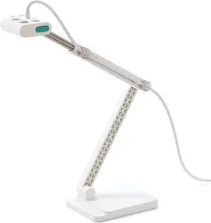 OKIOCAM S2 Document Camera Webcam with Microphone, Supports iPad iOS, for Online Learning, Tutoring, Doc Cam Teachers PC/Mac/Chromebook White -