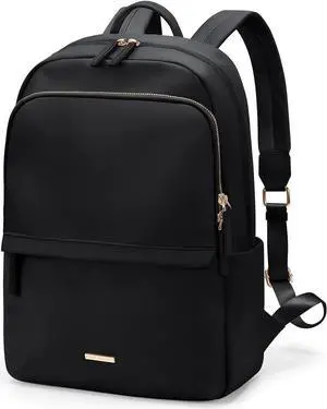 GOLF SUPAGS Laptop Backpack for Women Slim Computer Bag Work Travel College Backpack Purse Fits 14 Inch Notebook (Black)