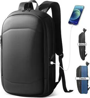 hk Business Backpack for Men 17 Inch,Slim & Expandable Waterproof Travel Laptop Backpack with USB Charging,Anti-Theft Lightweight Large Work Computer Bag,College Laptop Backpacks Gifts for Men Women