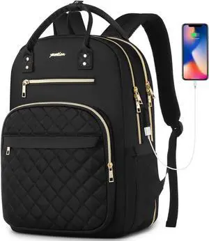 17 Inch Backpack for Women and Teen Girls,School Backpack TSA Laptop Bookbag with USB for College University Students Business Office Work Travel
