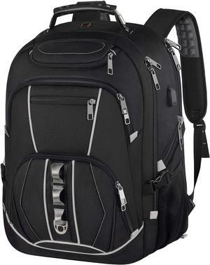 18.4 inch Gaming Laptop Backpacks with USB Charging Port, Big Capacity TSA Friendly RFID Anti Theft Pocket College Heavy Duty Computer Work bag for Men