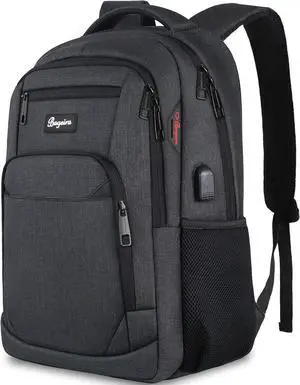 Black Backpack for School, School Backpack for Boys Girls Teens, Backpacks for Men Women, College Back Pack, Book Bag, Water Resistant Bookbag, mochilas escolares para adolescentes