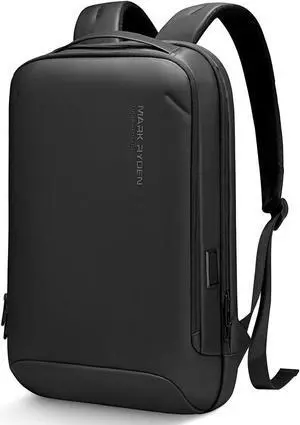 MARK RYDEN Slim Laptop Backpack for Men, High Tech Backpack with Scratch Resistant Shell and USB Charging Port, Waterproof Business Backpack Ideal for Working, Commuting, Daily