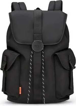 mixi Travel Laptop Backpack for Women & Men Carry On Backpack fits 16'' Laptop, Waterproof Lightweight Casual Hiking Weekender Bags Rucksack,17 Inch, Knight Black