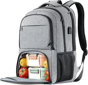 BIKROD unch Backpack, Insulated Cooler Lunch Bag Backpack, Large School Backpacks for Teen Boys Water Resistant Back Pack Gift for Men Fit 17 Inch Laptop BIKROD unch Backpack, Insulated Cooler Lunch Bag Backpack, Large School Backpacks for Teen Boys Water Resistant Back Pack Gift for Men Fit 17 Inch Laptop