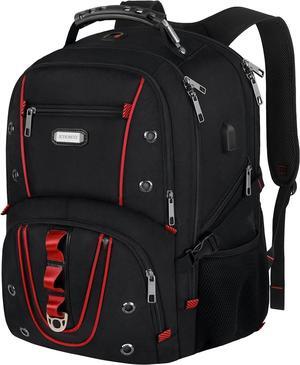 Travel Laptop Backpack,17.3 Inch Extra Large Capacity College bags with USB Charging Port,TSA Friendly Business RFID Anti Theft Pocket,Durable Heavy Duty Big Computer bag Backpack for Men