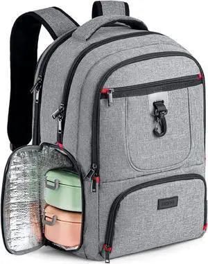 BIKROD Lunch Backpack, Insulated Cooler Lunch Bag Backpack, Large Travel 17.3 Laptop Back Pack Sturdy Computer College School Bookbag for Women Men for Men Women Work Hiking Picnic BIKROD Lunch Backpack, Insulated Cooler Lunch Bag Backpack, Large Travel 17.3 Laptop Back Pack Sturdy Computer College School Bookbag for Women Men for Men Women Work Hiking Picnic