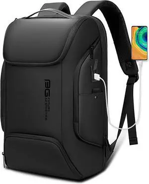 BANGE Business Laptop Smart backpack Can Hold 15.6 Inch Laptop Commute Backpack Carry on bag for men and women (Black)