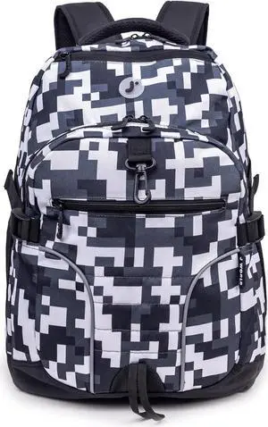 J World New York Atom Laptop Backpack Ergonomic Backpack for School with Air Mesh Padded Shoulder Straps 600D Polyester Work Backpack for Men and Women Stylish Design (CAMO) J World New York Atom Laptop Backpack Ergonomic Backpack for School with Air Mesh Padded Shoulder Straps 600D Polyester Work Backpack for Men and Women Stylish Design (CAMO)