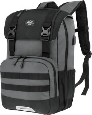 WOLT Laptop Backpack with USB Charging Port Fits Up to 17 Inch Laptop, College Backpack for Men Women, Computer Business Bookbag, Grey WOLT Laptop Backpack with USB Charging Port Fits Up to 17 Inch Laptop, College Backpack for Men Women, Computer Business Bookbag, Grey