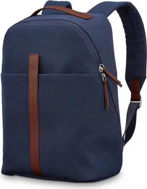 Virtuosa Carry-On Travel Backpack with Padded Laptop Sleeve Navy