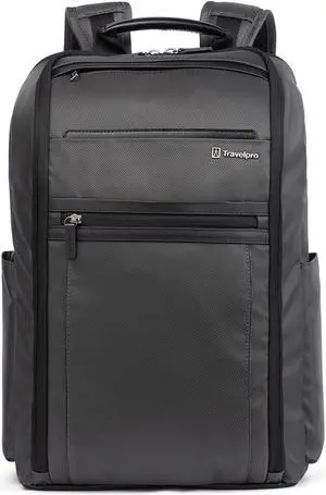 Travelpro Crew Executive Choice 3 Slim Backpack fits up to 15.6 Laptops and Tablets, Men and Women, Water-Resistant, Titanium Grey